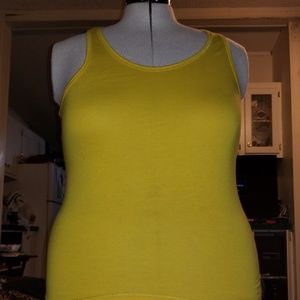 Bright yellow tank top